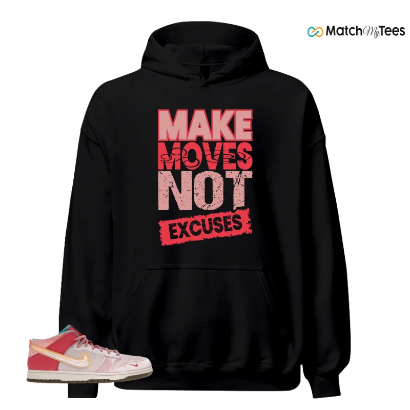 NIKE DUNK MID SOCIAL STATUS FREE LUNCH STRAWBERRY MILK SNEAKER/LIGHT SOFT PINK/SHY PINK-TAN matching Hoodie