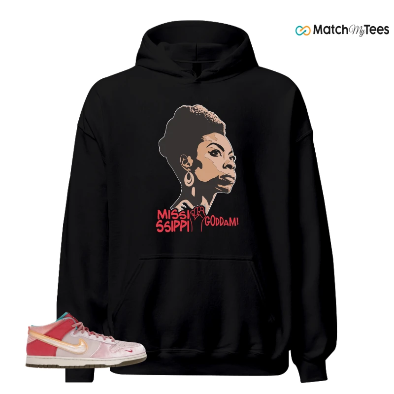 NIKE DUNK MID SOCIAL STATUS FREE LUNCH STRAWBERRY MILK SNEAKER Matching Tees hoodie