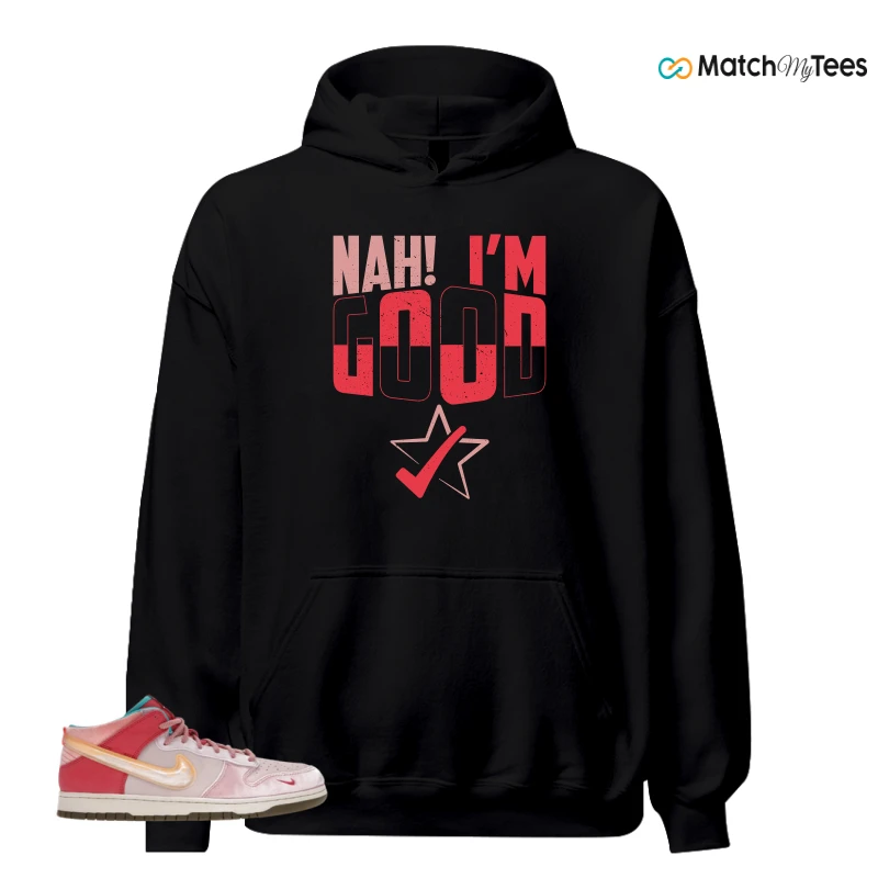 NIKE DUNK MID SOCIAL STATUS FREE LUNCH STRAWBERRY MILK SNEAKER Matching Tees hoodie