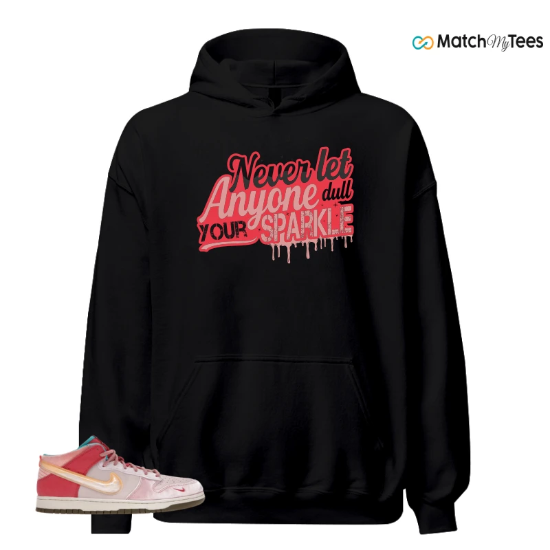 NIKE DUNK MID SOCIAL STATUS FREE LUNCH STRAWBERRY MILK SNEAKER Matching Tees hoodie