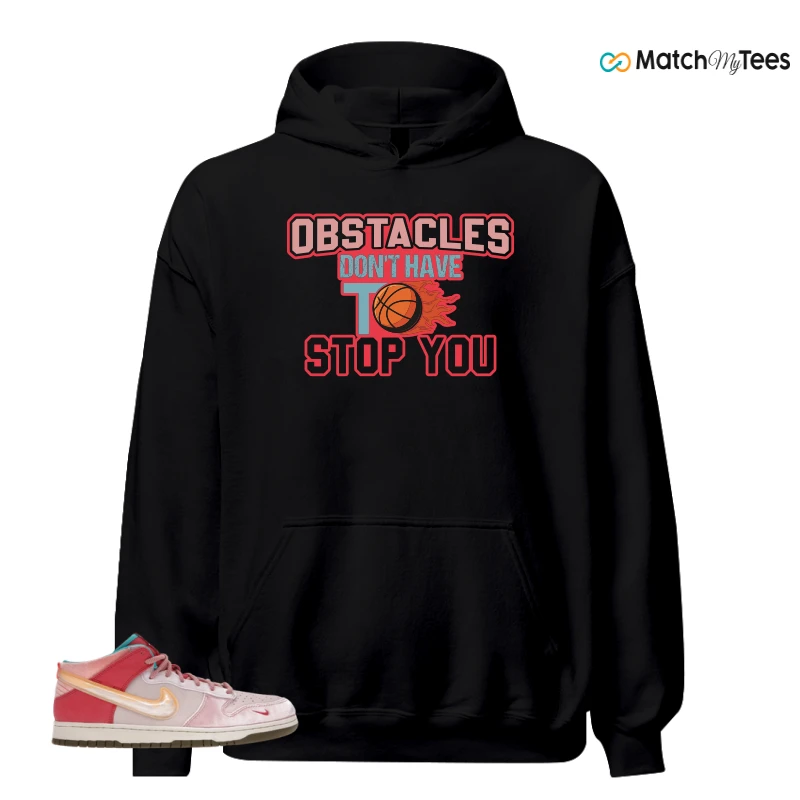 NIKE DUNK MID SOCIAL STATUS FREE LUNCH STRAWBERRY MILK SNEAKER Matching Tees hoodie