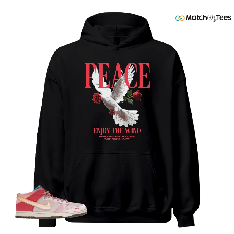 NIKE DUNK MID SOCIAL STATUS FREE LUNCH STRAWBERRY MILK SNEAKER Matching Tees hoodie