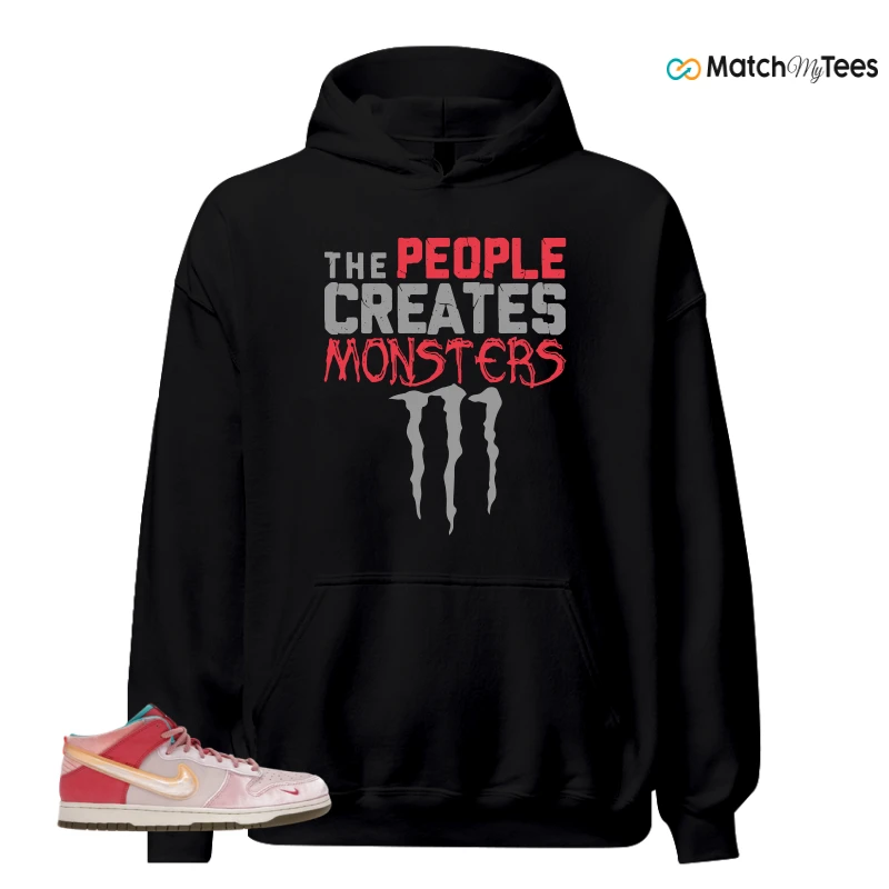 NIKE DUNK MID SOCIAL STATUS FREE LUNCH STRAWBERRY MILK SNEAKER Matching Tees hoodie
