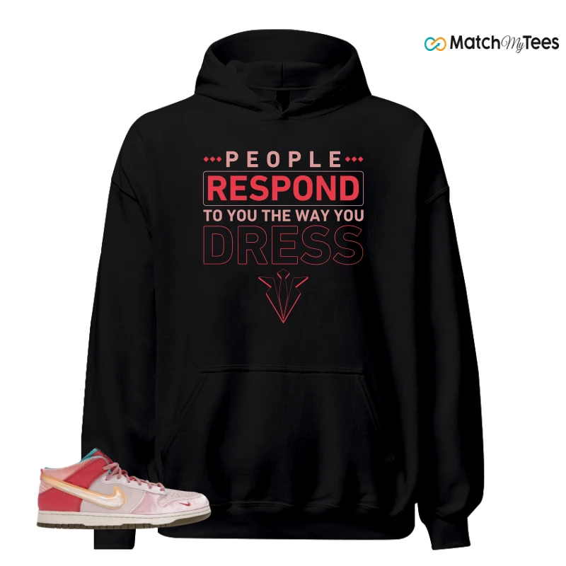NIKE DUNK MID SOCIAL STATUS FREE LUNCH STRAWBERRY MILK SNEAKER Matching Tees hoodie