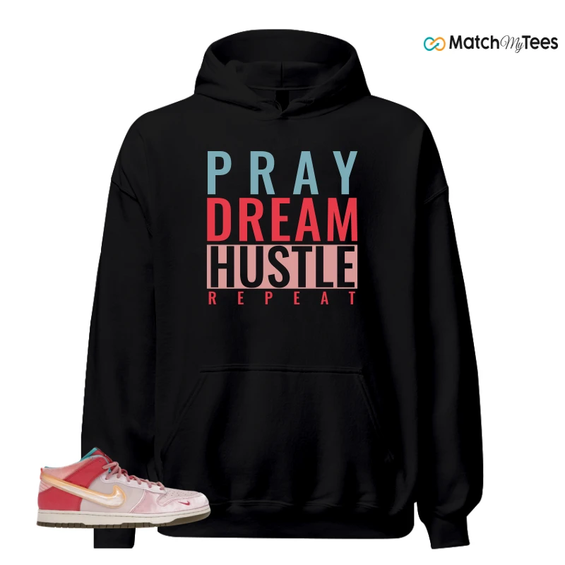 NIKE DUNK MID SOCIAL STATUS FREE LUNCH STRAWBERRY MILK SNEAKER Matching Tees hoodie