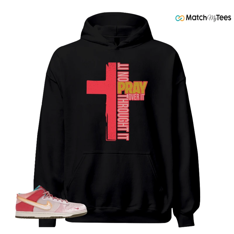 NIKE DUNK MID SOCIAL STATUS FREE LUNCH STRAWBERRY MILK SNEAKER Matching Tees hoodie