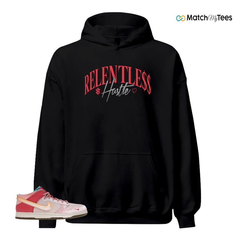 NIKE DUNK MID SOCIAL STATUS FREE LUNCH STRAWBERRY MILK SNEAKER Matching Tees hoodie