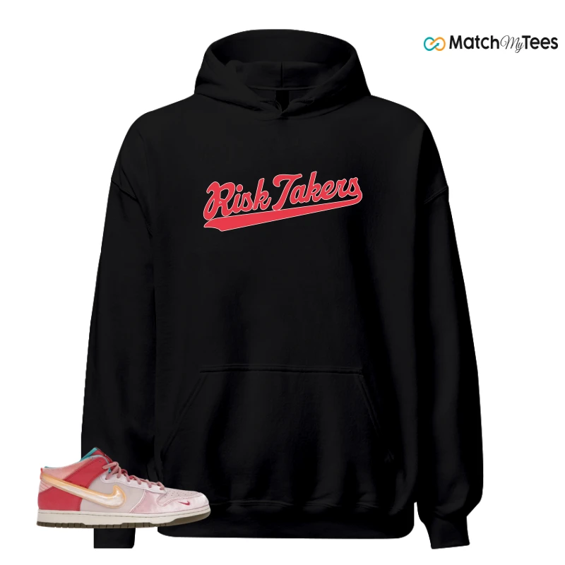 NIKE DUNK MID SOCIAL STATUS FREE LUNCH STRAWBERRY MILK SNEAKER/LIGHT SOFT PINK/SHY PINK-TAN matching Hoodie