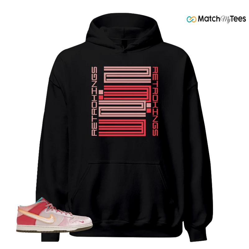 NIKE DUNK MID SOCIAL STATUS FREE LUNCH STRAWBERRY MILK SNEAKER Matching Tees hoodie