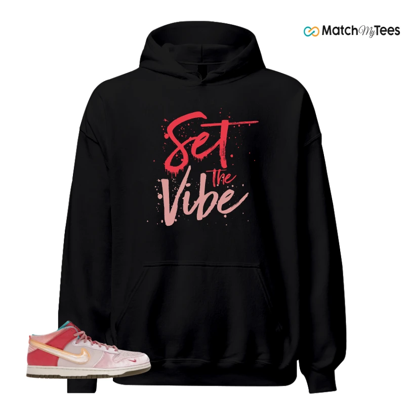 NIKE DUNK MID SOCIAL STATUS FREE LUNCH STRAWBERRY MILK SNEAKER Matching Tees hoodie