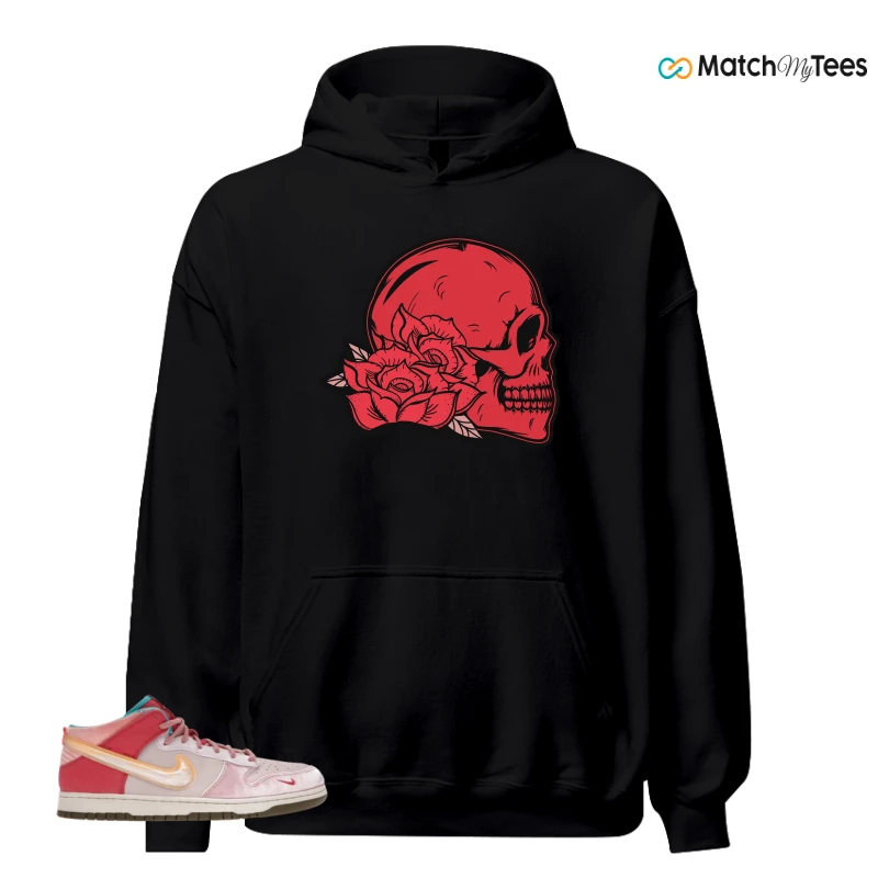 NIKE DUNK MID SOCIAL STATUS FREE LUNCH STRAWBERRY MILK SNEAKER Matching Tees hoodie