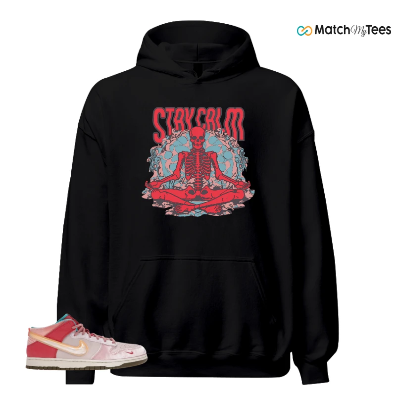 NIKE DUNK MID SOCIAL STATUS FREE LUNCH STRAWBERRY MILK SNEAKER Matching Tees hoodie
