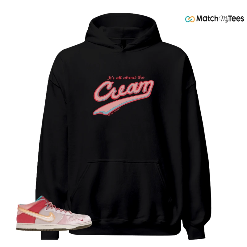 NIKE DUNK MID SOCIAL STATUS FREE LUNCH STRAWBERRY MILK SNEAKER Matching Tees hoodie
