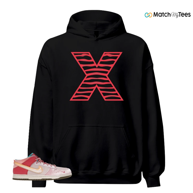 NIKE DUNK MID SOCIAL STATUS FREE LUNCH STRAWBERRY MILK SNEAKER Matching Tees hoodie