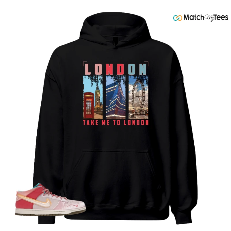 NIKE DUNK MID SOCIAL STATUS FREE LUNCH STRAWBERRY MILK SNEAKER Matching Tees hoodie