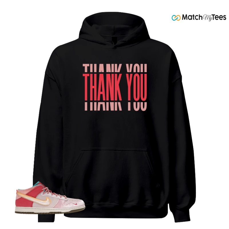 NIKE DUNK MID SOCIAL STATUS FREE LUNCH STRAWBERRY MILK SNEAKER Matching Tees hoodie