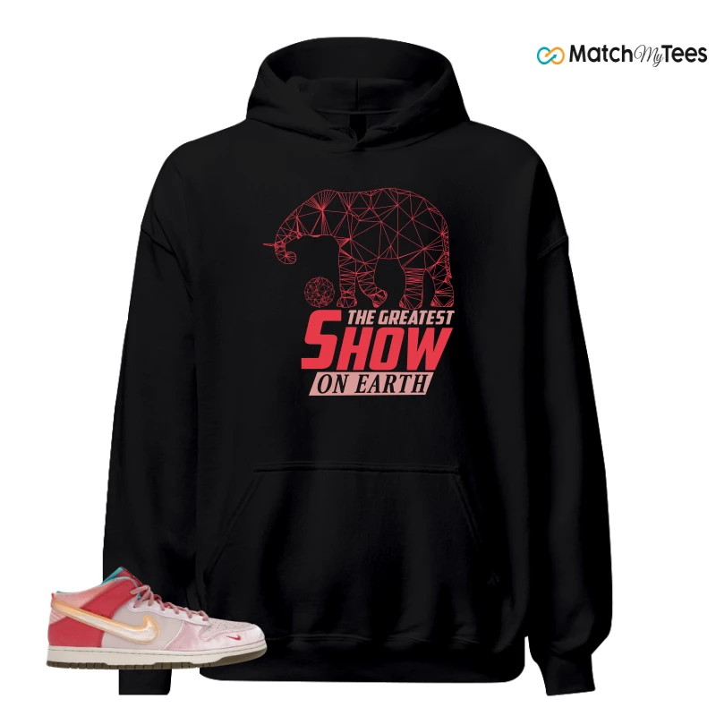 NIKE DUNK MID SOCIAL STATUS FREE LUNCH STRAWBERRY MILK SNEAKER Matching Tees hoodie