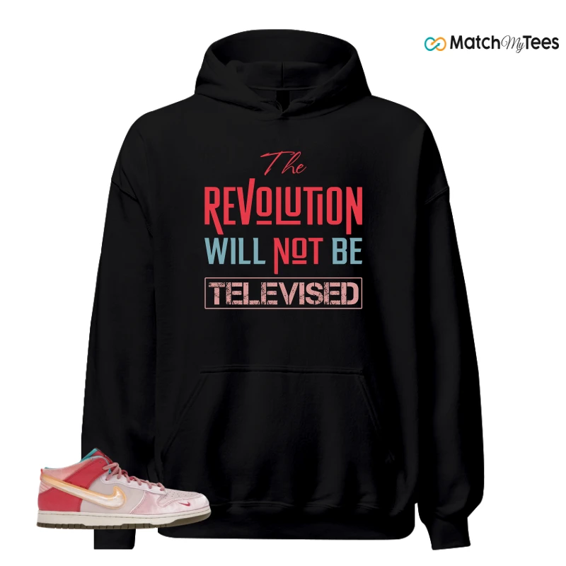 NIKE DUNK MID SOCIAL STATUS FREE LUNCH STRAWBERRY MILK SNEAKER Matching Tees hoodie