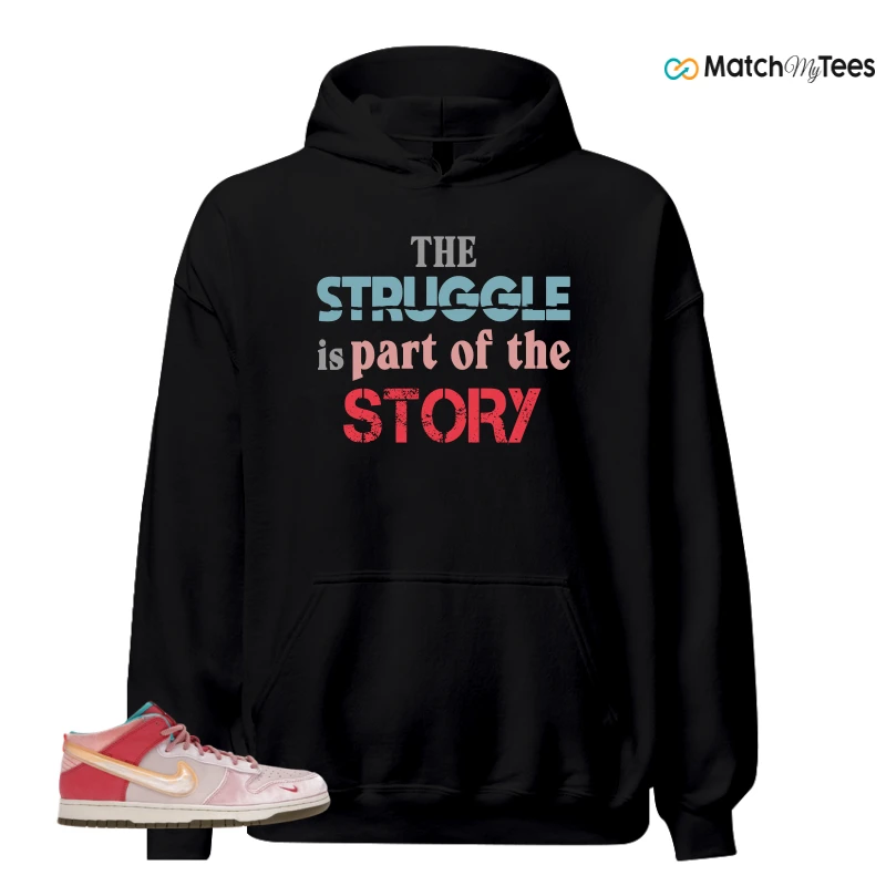 NIKE DUNK MID SOCIAL STATUS FREE LUNCH STRAWBERRY MILK SNEAKER Matching Tees hoodie