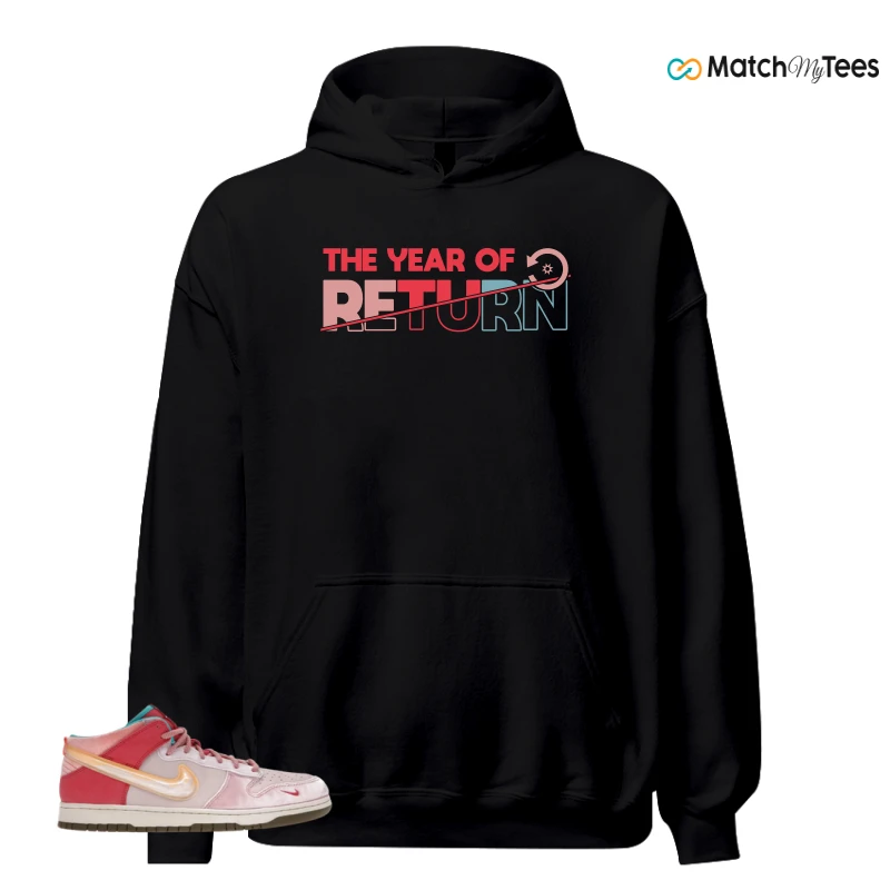 NIKE DUNK MID SOCIAL STATUS FREE LUNCH STRAWBERRY MILK SNEAKER Matching Tees hoodie