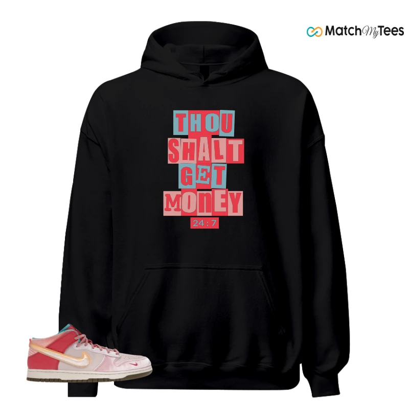 NIKE DUNK MID SOCIAL STATUS FREE LUNCH STRAWBERRY MILK SNEAKER Matching Tees hoodie
