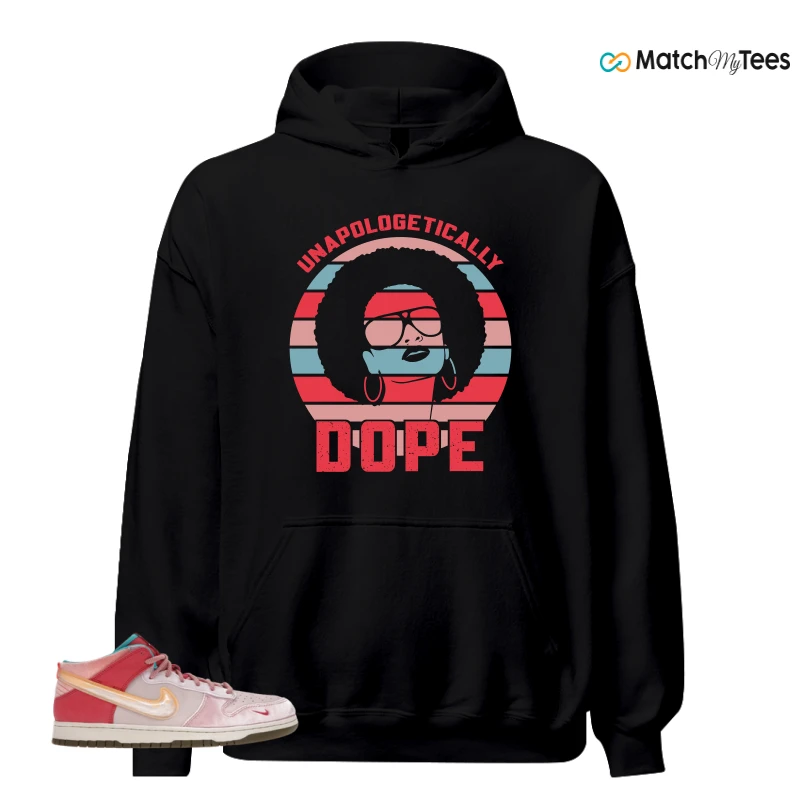 NIKE DUNK MID SOCIAL STATUS FREE LUNCH STRAWBERRY MILK SNEAKER Matching Tees hoodie