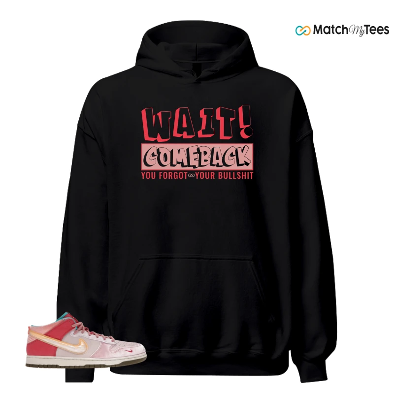 NIKE DUNK MID SOCIAL STATUS FREE LUNCH STRAWBERRY MILK SNEAKER Matching Tees hoodie