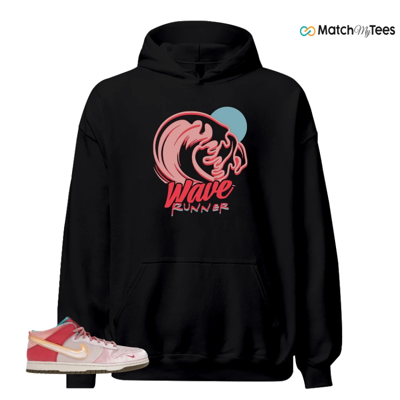 NIKE DUNK MID SOCIAL STATUS FREE LUNCH STRAWBERRY MILK SNEAKER Matching Tees hoodie