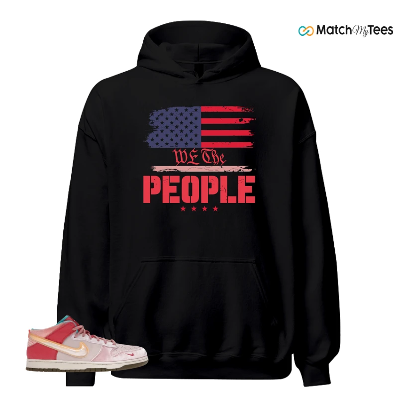 NIKE DUNK MID SOCIAL STATUS FREE LUNCH STRAWBERRY MILK SNEAKER Matching Tees hoodie