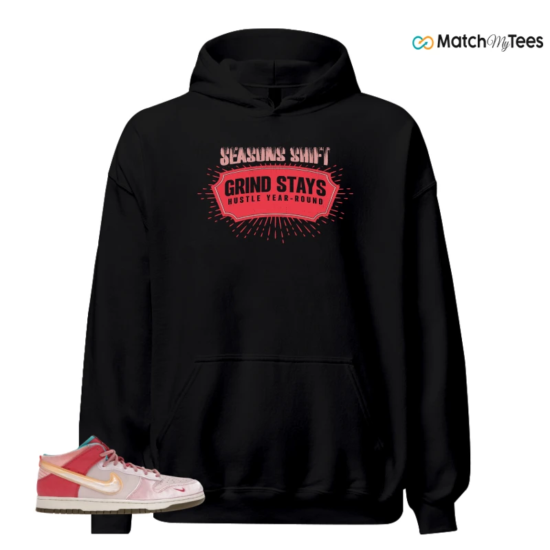 NIKE DUNK MID SOCIAL STATUS FREE LUNCH STRAWBERRY MILK SNEAKER Matching Tees hoodie