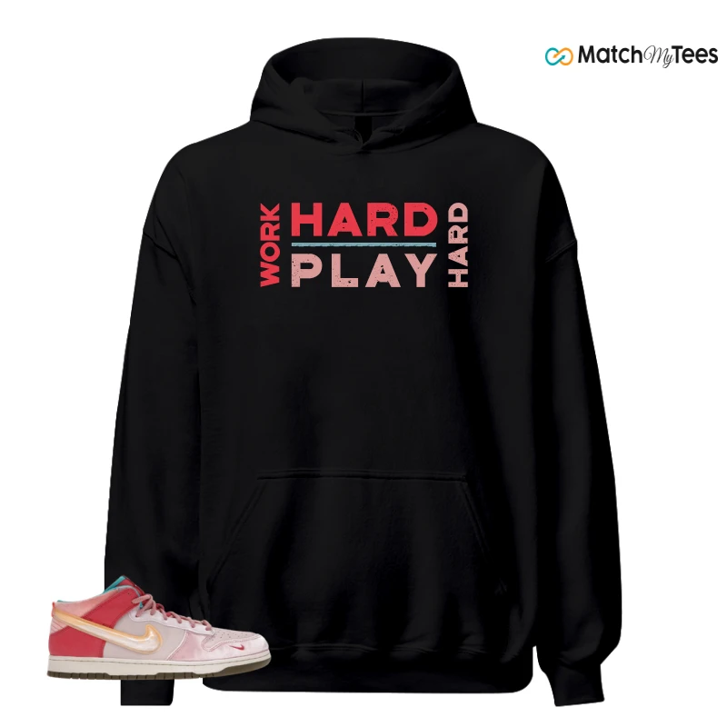 NIKE DUNK MID SOCIAL STATUS FREE LUNCH STRAWBERRY MILK SNEAKER Matching Tees hoodie