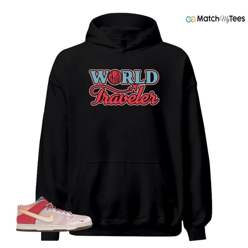 NIKE DUNK MID SOCIAL STATUS FREE LUNCH STRAWBERRY MILK SNEAKER Matching Tees hoodie