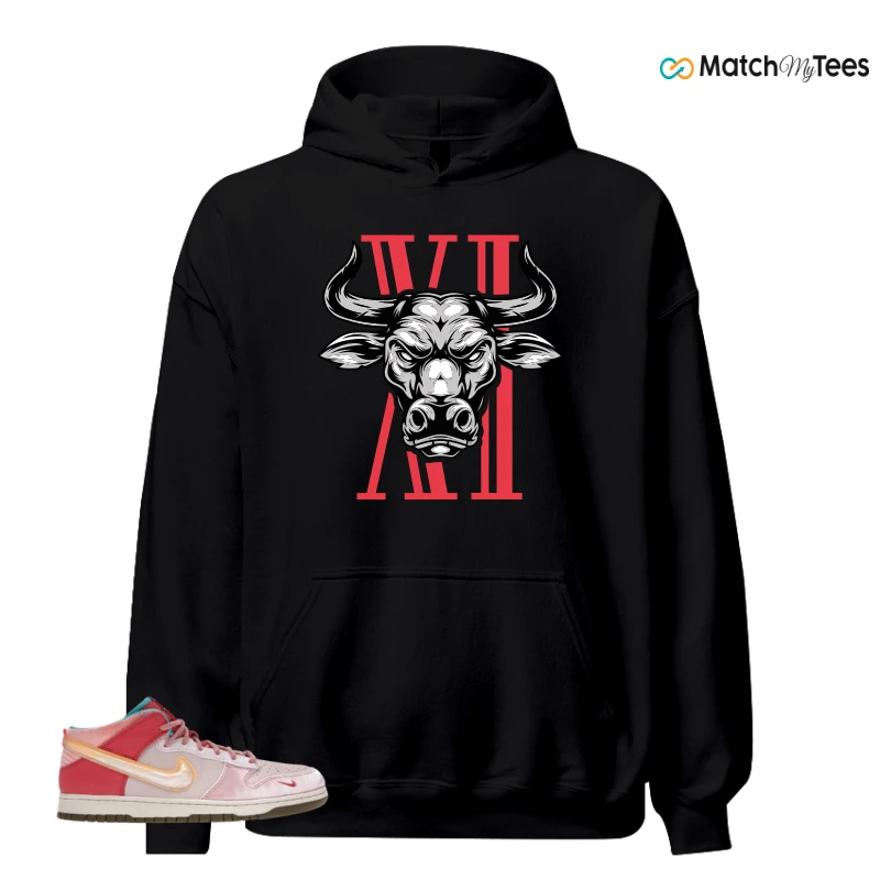 NIKE DUNK MID SOCIAL STATUS FREE LUNCH STRAWBERRY MILK SNEAKER Matching Tees hoodie