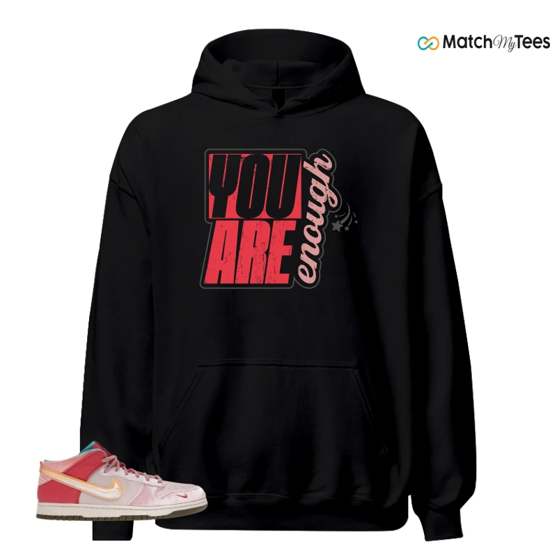 NIKE DUNK MID SOCIAL STATUS FREE LUNCH STRAWBERRY MILK SNEAKER Matching Tees hoodie