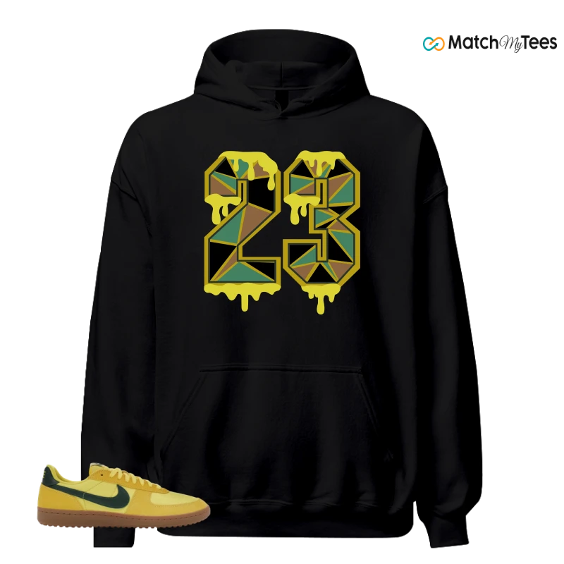 NIKE FIELD GENERAL 82 CHROME YELLOW FIR SNEAKER Matching Tees hoodie