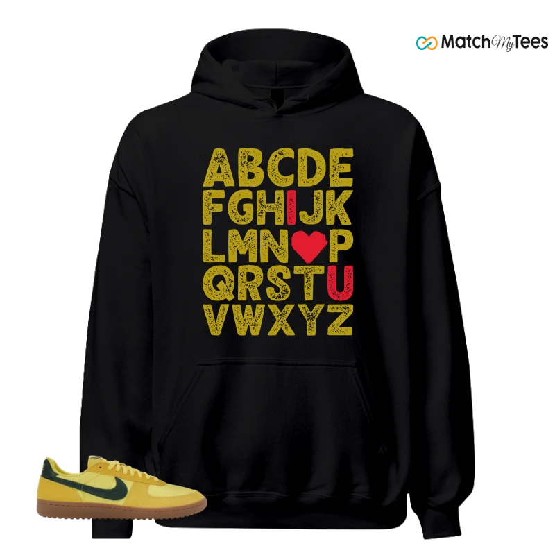 NIKE FIELD GENERAL 82 CHROME YELLOW FIR SNEAKER Matching Tees hoodie