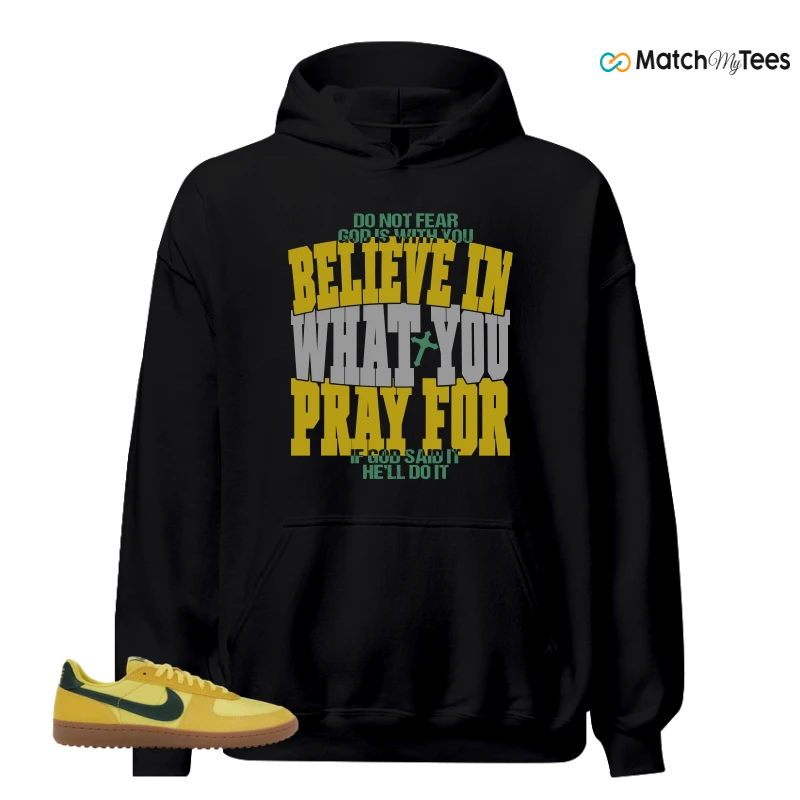 NIKE FIELD GENERAL 82 CHROME YELLOW FIR SNEAKER Matching Tees hoodie