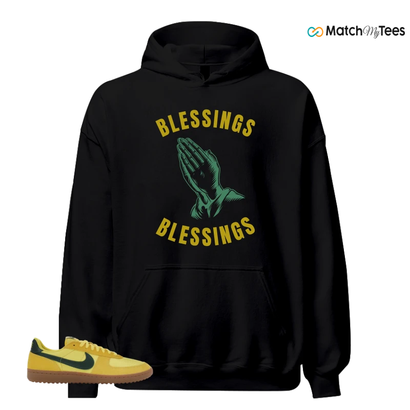 NIKE FIELD GENERAL 82 CHROME YELLOW FIR SNEAKER Matching Tees hoodie