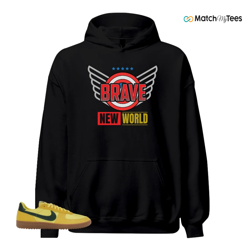NIKE FIELD GENERAL 82 CHROME YELLOW FIR SNEAKER Matching Tees hoodie