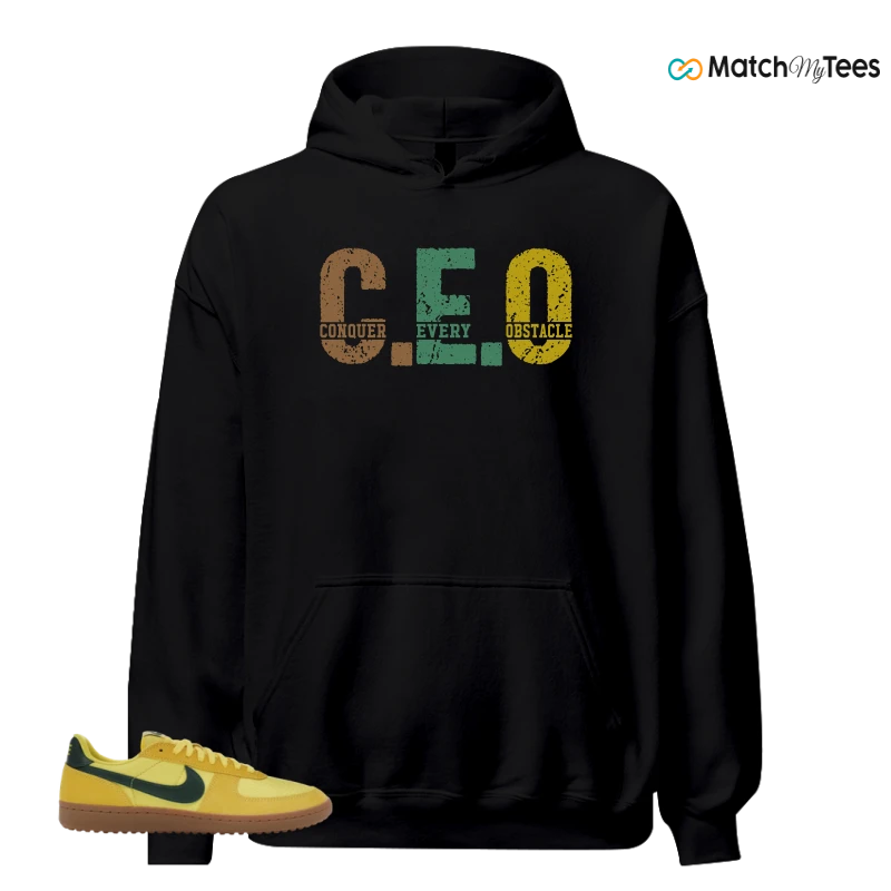NIKE FIELD GENERAL 82 CHROME YELLOW FIR SNEAKER Matching Tees hoodie