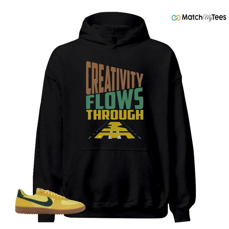 NIKE FIELD GENERAL 82 CHROME YELLOW FIR SNEAKER Matching Tees hoodie