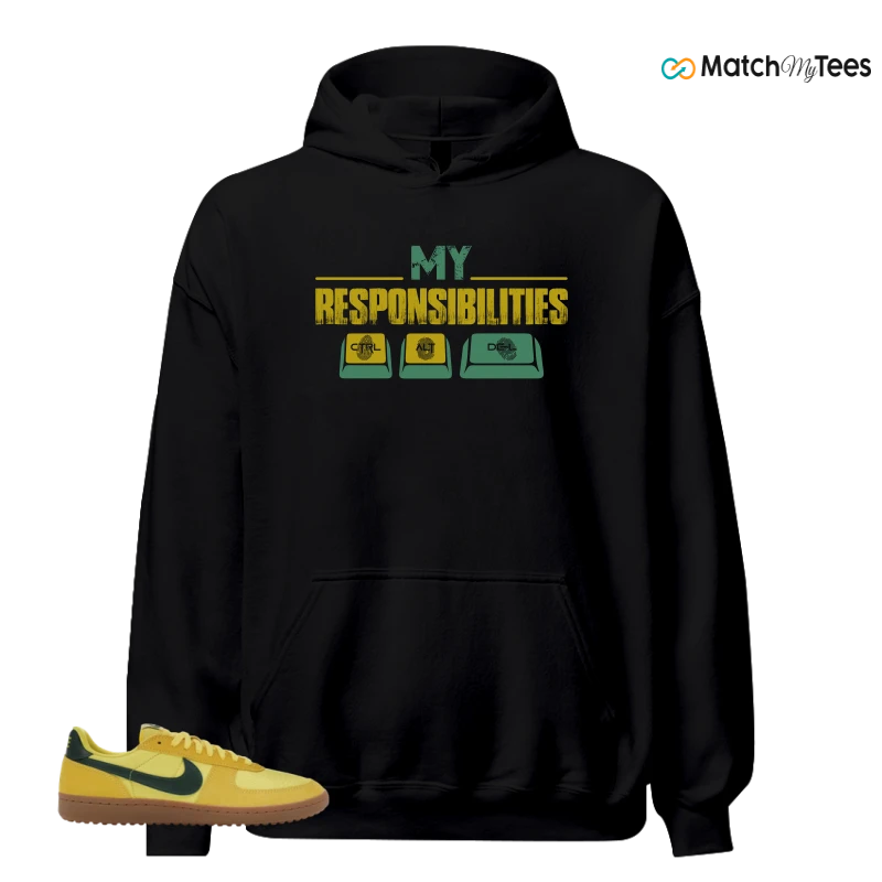 NIKE FIELD GENERAL 82 CHROME YELLOW FIR SNEAKER Matching Tees hoodie