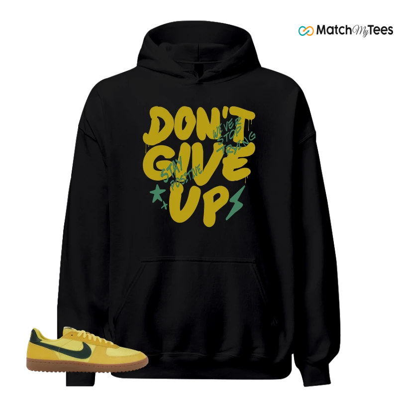 NIKE FIELD GENERAL 82 CHROME YELLOW FIR SNEAKER Matching Tees hoodie