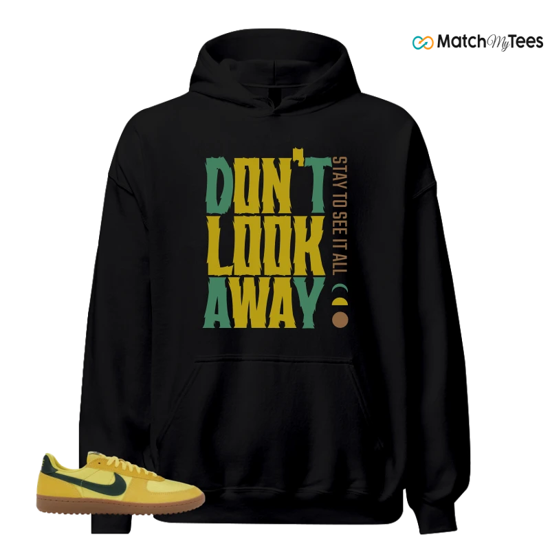 NIKE FIELD GENERAL 82 CHROME YELLOW FIR SNEAKER Matching Tees hoodie