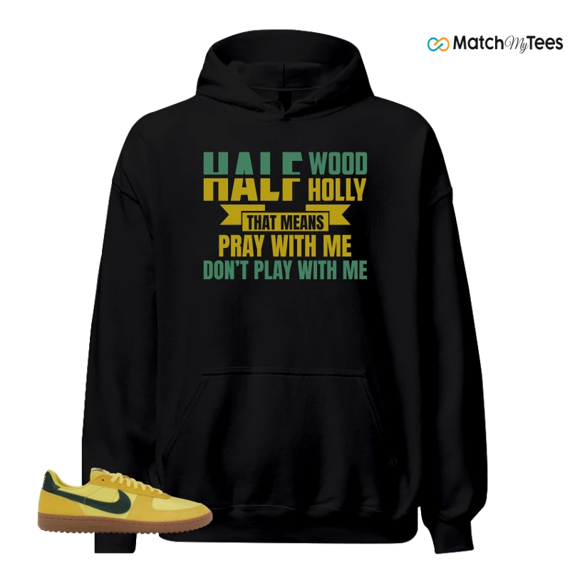 NIKE FIELD GENERAL 82 CHROME YELLOW FIR SNEAKER Matching Tees hoodie