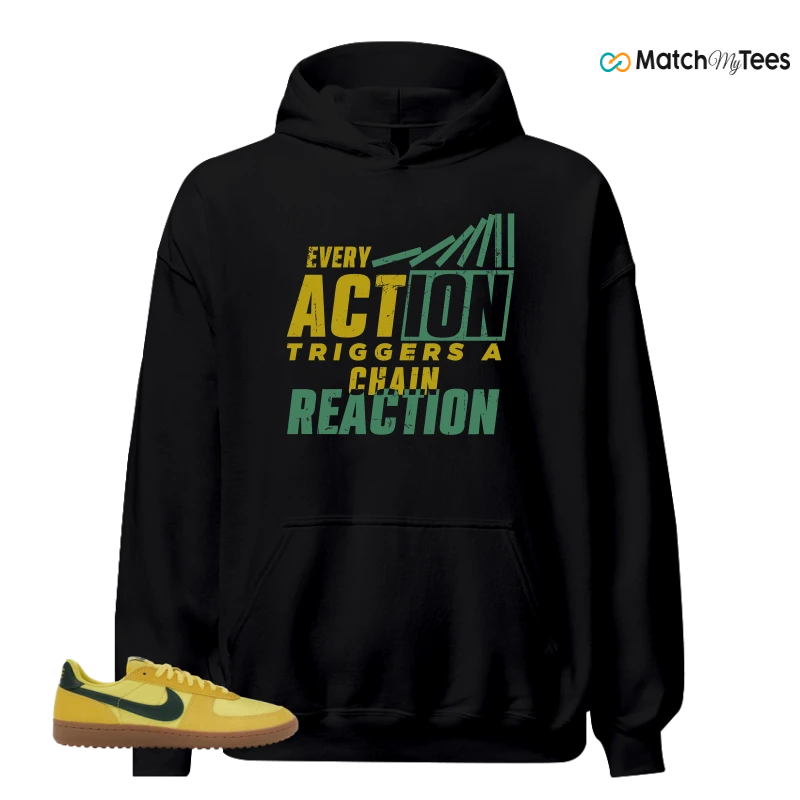 NIKE FIELD GENERAL 82 CHROME YELLOW FIR SNEAKER Matching Tees hoodie