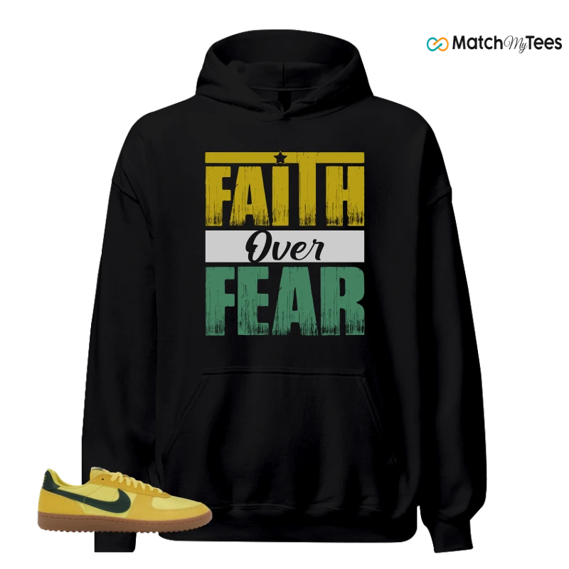 NIKE FIELD GENERAL 82 CHROME YELLOW FIR SNEAKER Matching Tees hoodie