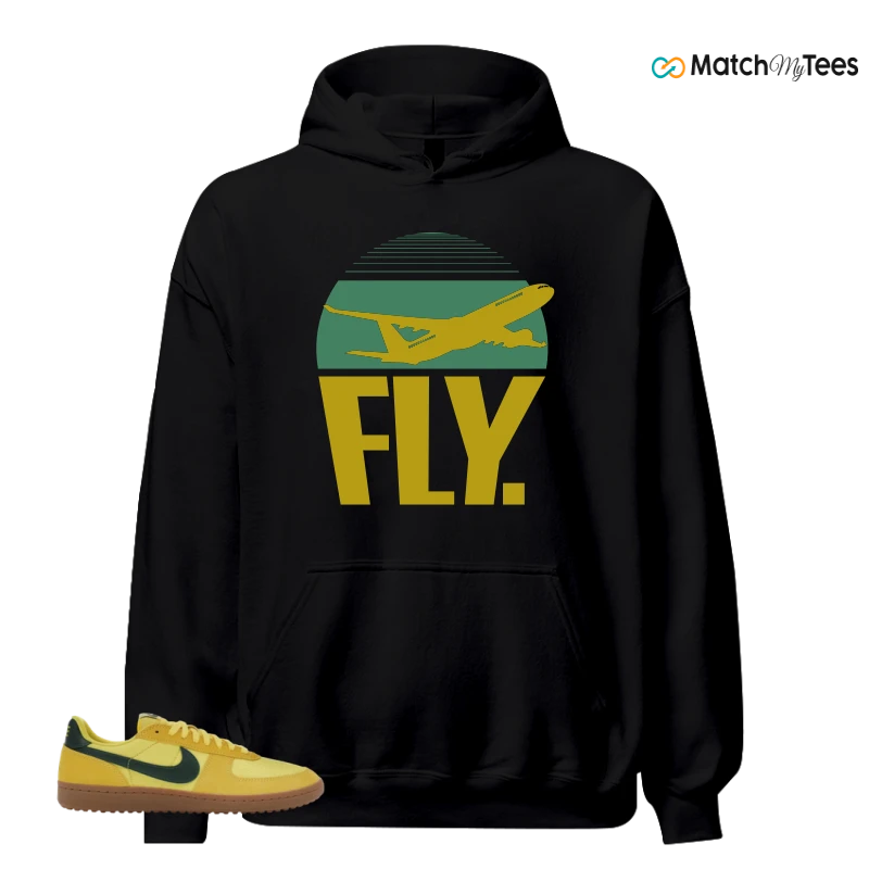 NIKE FIELD GENERAL 82 CHROME YELLOW FIR SNEAKER Matching Tees hoodie