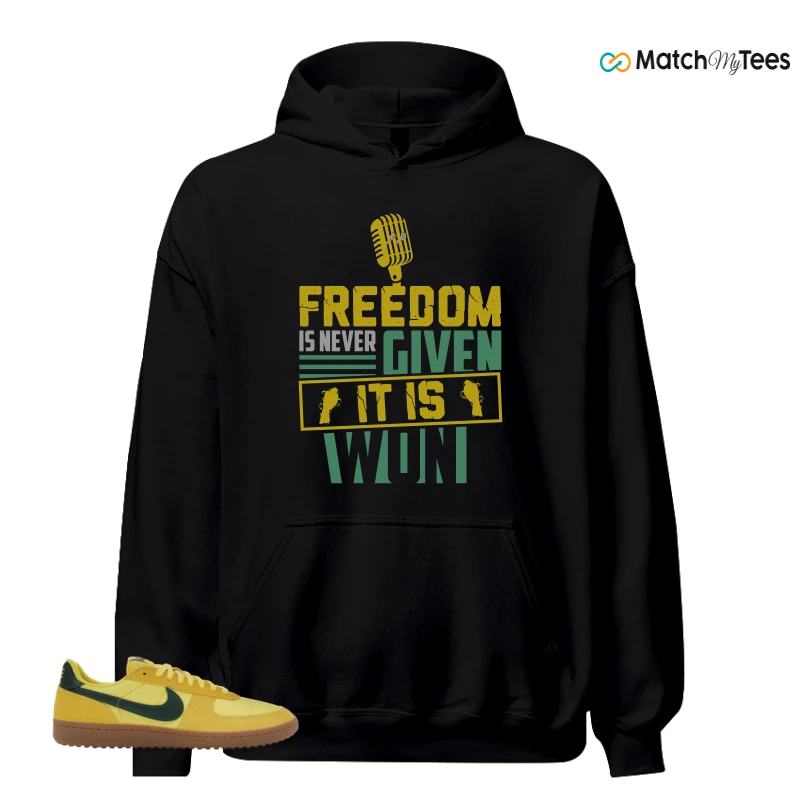 NIKE FIELD GENERAL 82 CHROME YELLOW FIR SNEAKER Matching Tees hoodie
