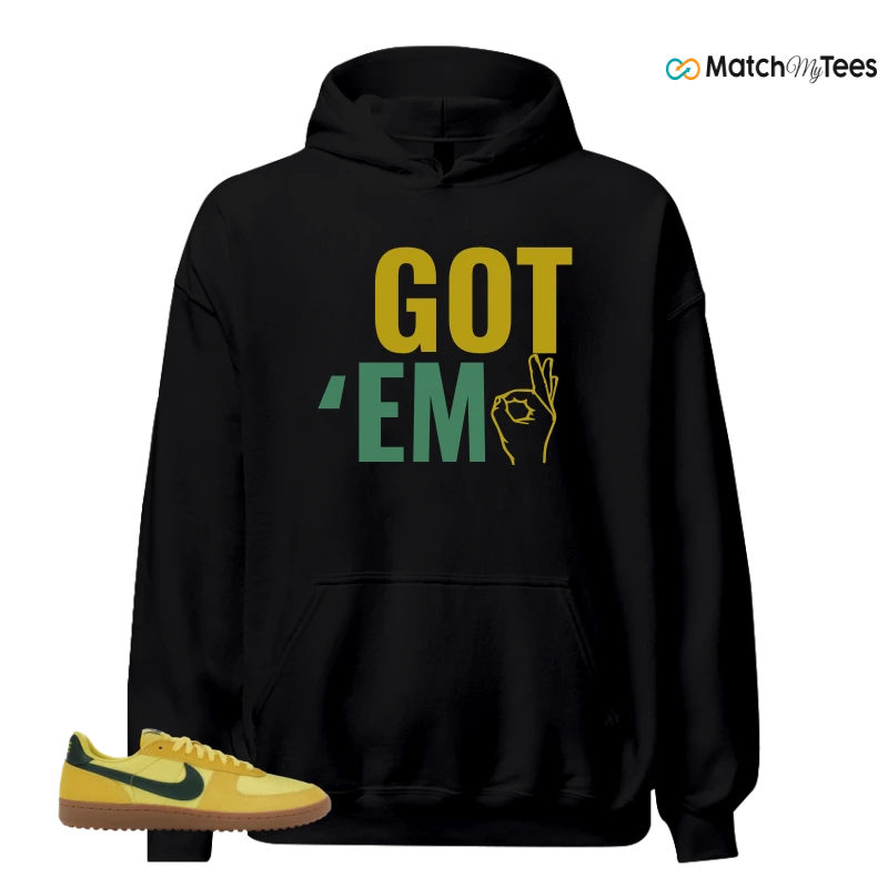 NIKE FIELD GENERAL 82 CHROME YELLOW FIR SNEAKER Matching Tees hoodie